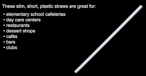 Pitillos Plásticos Blancos Daxwell Slim 14.61 cm, Pack 24x500 miniatura 2