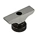Stainless Steel Depth Dial Indicator Base with Threaded Knob and Extension Rods for Precision Measurement in Industrial Testing and Compatible with Depth Micrometer Stands Gauge Accessories(63*17mm)