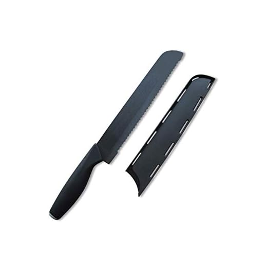 Cestari Advanced Ceramic Revolution Bread Knife for Homemade Bread - Ceramic Serrated Knife Blade Never Needs Sharpening: Kitchen Knife Set with Premium Slicing Knife, Safety Sheath, Luxury Gift Box