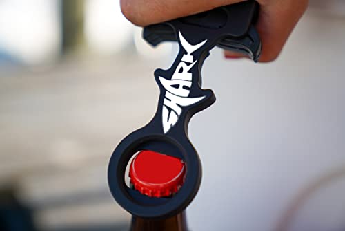 Cooler Bottle Opener for YETI RTIC & Igloo Heavy Duty CNC Aluminum T-Latch Mount Camping Tailgating & Fishing Accessory Made in USA - SHARK
