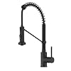 KRAUS Bolden Commercial Style 2 Function Single Handle Pull Down Kitchen Faucet in Matte Black KPF 1610MB