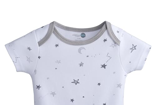 Image of American Baby Company Unisex 3-Pack 100% Cotton Short Sleeve Bodysuit