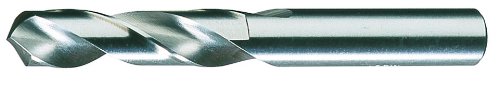 Cleveland C70284 High Speed Steel Aircraft Type C Heavy-Duty Screw Machine Length Drill Bit, Uncoated (Bright) Finish, Round Shank, Spiral Flute, 135 Degrees Split Point, F Size (Pack of 12)