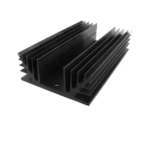Dissipateur thermique alu noir relais triphasé SSR radiateur