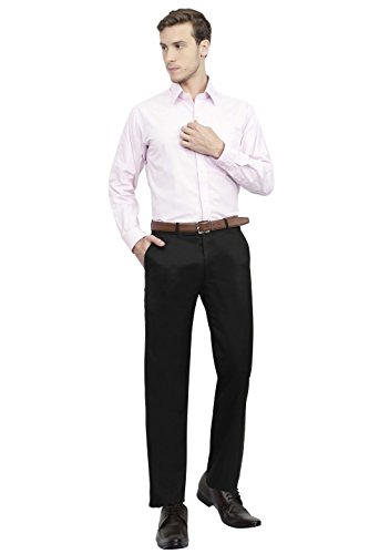 Image of Mc Henry Men's Regular Fit Wrinkle Free Stretchable Formal Trousers for Men