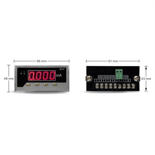 Ampèremètre numérique DC 1000mA DP35 encastrable - 2