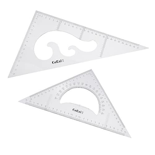 Sourcingmap Righello Triangolare In Ottone 45° 10cm – Squadretto Per Geometria E Ingegneria