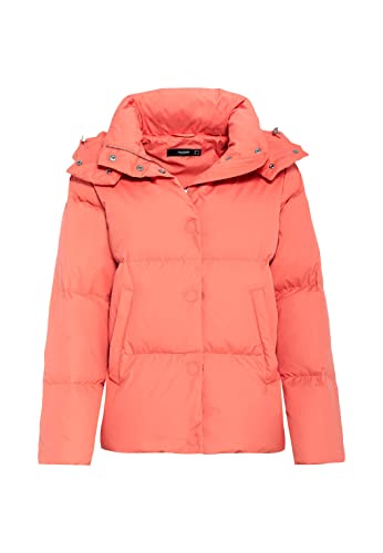 HALLHUBER Cropped Daunenjacke aus recyceltem Polyester mit abknöpfbarer Kapuze O-Shape Coral, 36 Cover