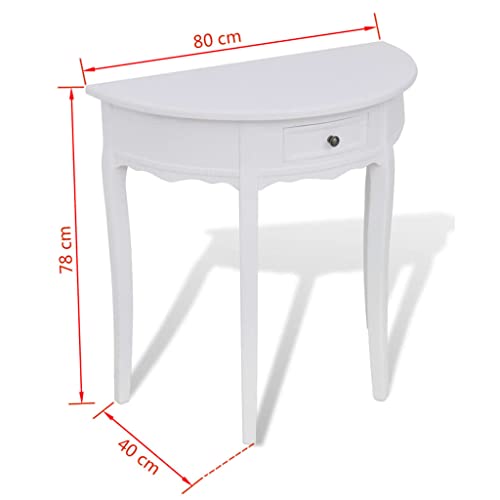 Mesa consola con cajón pequeña para salón dormitorio y oficina moderna 3