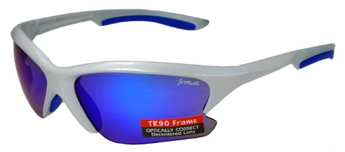 JiMarti JM22 Sport Wrap Sunglasses Mirror lens TR90 Unbreakable
