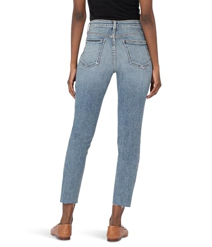 KUT from the Kloth Womens Rachael High Rise Fab Ab Mom Raw Hem2