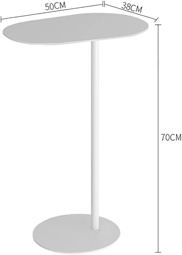 Miniatura 3 de Mesa auxiliar de sofá, mesa auxiliar de hierro en forma de C, mesa de noche para dormitorio, mini mesa de esquina, tienda de té con leche,