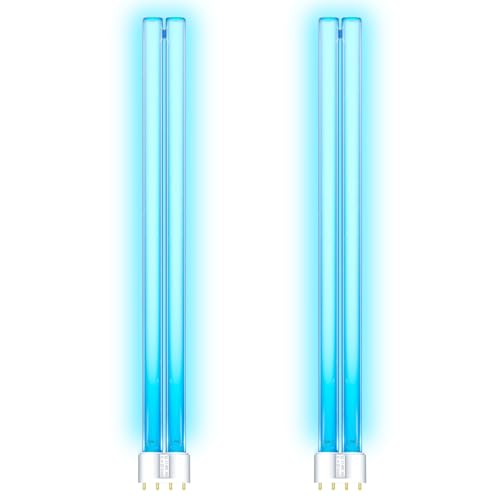 UPPZLLXU 36W 2G11 PLL UVC Ersatzlampe Elektronisches Vorschaltgerät für Teichklärer UVC-Filter gegen Bakterien und Algen in Aquarium und Teich (2 Stück)