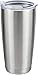 MASVIS 20oz Tumbler Double Wall Vacuum Insulated Coffee Mug Stainless Steel Coffee Cup with Lid, Travel Mug Works Great for Ice Drink, Hot Beverage (1 pack, Stainless Steel)