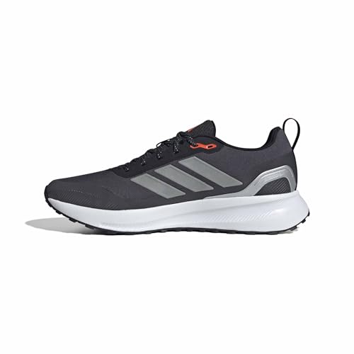 adidas Hombre RUNFALCON 5 TR Running Shoes, Core Black/Silver Metallic/Carbon, 41 1/3 EU