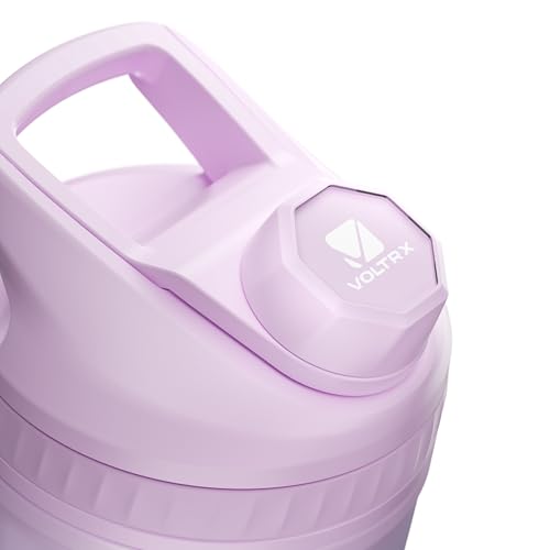 Image of VOLTRX ChillMix Shaker Bottle Insulated Stainless Steel - USB C Rechargeable Electric Protein Shake Mixer, Shaker Cups for Protein Shakes and Meal Replacement, Aurora Fade, 16 oz