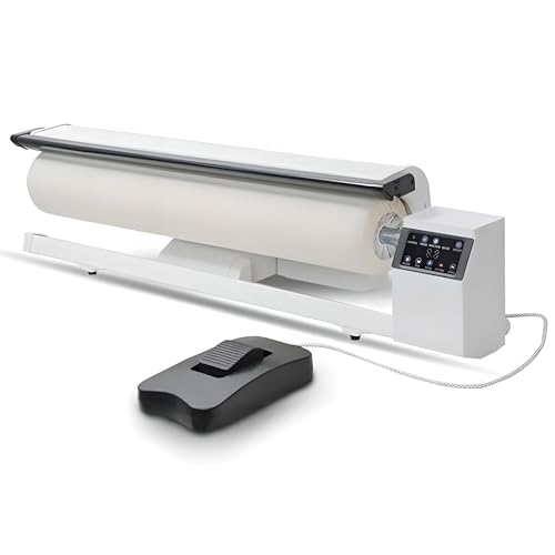 Rotary Roller Steam Press Iron, 90Cm Hotel Linen Ironing Machine with Continuous Steam, Rotary Iron Steam Roller Ironing Press for Clothes, Garments, Curtains, Sheets, Tablecloths