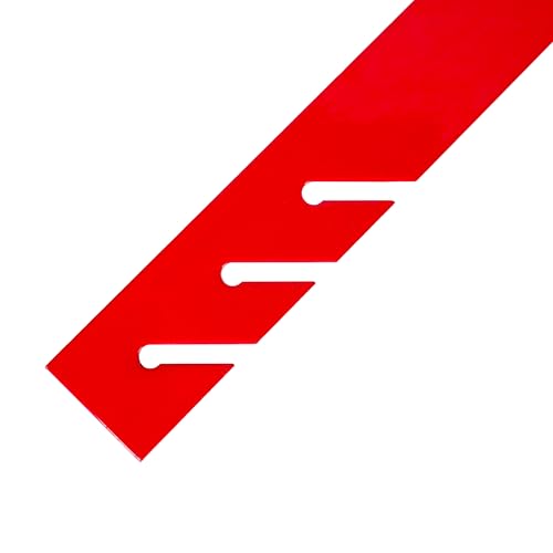 Image of Guardian 2501 Fixed Roofing Bracket for 45 Degree Roof Pitch 10 Inch by 45-Degree Fixed Angle Platform Powder Coated Red OSHA Compliant