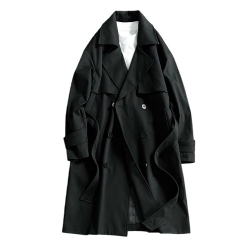 Gabardina de estilo coreano hombre abrigo largo abrigo de paño invierno