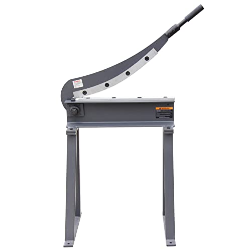 KAKA INDUSTRIAL HS-20 Guillotine Metal Shear, 20 in Bed Width, 16 Gauge/1.5 mm Metal Guillotine Shear with a Stand for Construction Work Sheet Metal Fabrication Plate Cutting Cutter