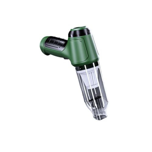 Lamantt吹き出しと吸引が一体となった車用掃除機、リチウム電池式、強力なワイヤレス充電、小型ハンドヘルドポータブルクリーニングデスクトップ車用ダストガン、ポータブルワイヤレスミニハンドヘルド (草の緑)