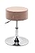 HNNHOME® Sgabello girevole regolabile in altezza per comò e cucina, sgabello da bar (rosa, velluto)