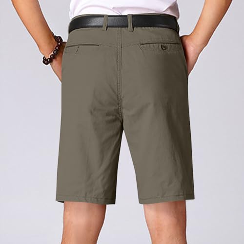 Mens Cargo Shorts Plus Size Summer Casual Cotton Twill Shorts with Pockets Chino Shorts Leisure Golf Shorts3