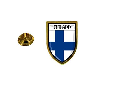 Akachafactory pins pin Badge pin's Souvenir Ville Drapeau Pays Blason Finlande finlandais