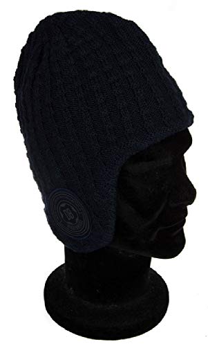 Bonnet avec oreillettes Bikkembergs 01378, maille haut de gamme et finitions premium