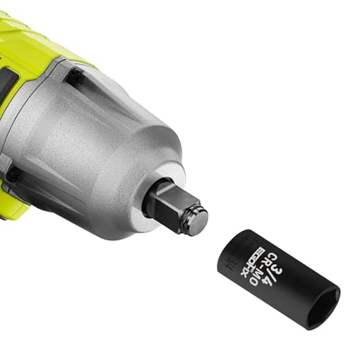 Image of 3 /8 inch Drive Deep Impact Socket, 3 /4 Inch SAE Socket, CR-MO 6 Point for Easy Removal of Axle Nut