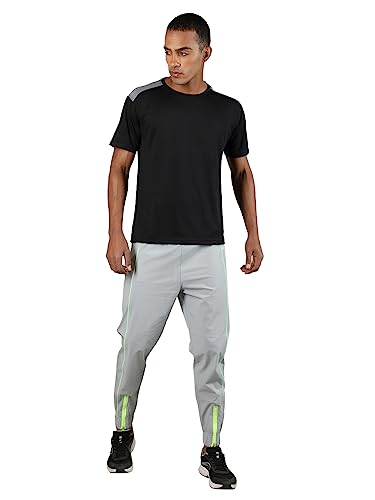 Image of CHKOKKO Men's Regular Fit Mid Rise Solid Sports Running Gym Track Pant Lower With Pocket