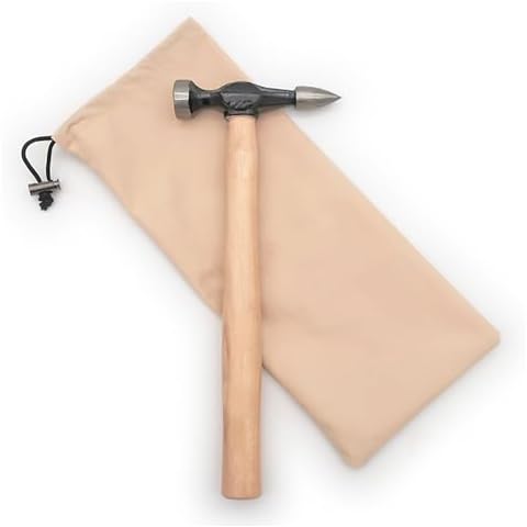 Pick and Finishing Hammer, Auto Body Repair sheet metal Hammer (11.4” x 4.9” x 1” crowned face small hammer) Cover