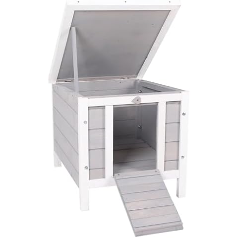 PawHut Wooden Rabbit Hutch and Guinea Pig House Cover