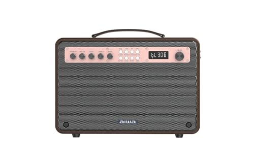 Aiwa MI-X 440-Enigma Beta Japanese Technology Wireless Bluetooth Portable Speaker 80W Rose Gold |Type-C Charging |Built-in Lithium Ion 15000mAH|Playback Time 9 Hours (100% Volume)