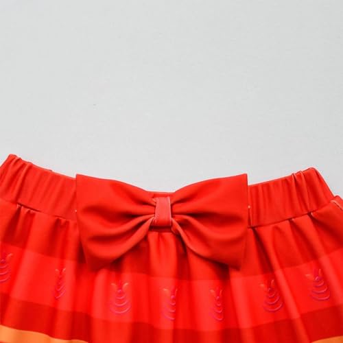 Image of 2PCS Girls Princess Swimsuit Two Piece Toddler Bikini Set Ruffle Bathing Suit Swim Wear Dress Up, 4-5T, Eorange