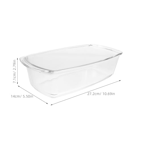 Plato rectangular de vidrio para hornear con distribución uniforme de calor para tiramisú 6