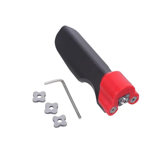 Mikikit Ensemble de 4 Rabots de Chants Manuels Réglables avec Lames de Rayon 1, 1,5, 2, 3 pour Bois, Pvc et Placages, Outil de Coupe-bordures et Raboteuse à Chanfreiner pour Ébénisterie,