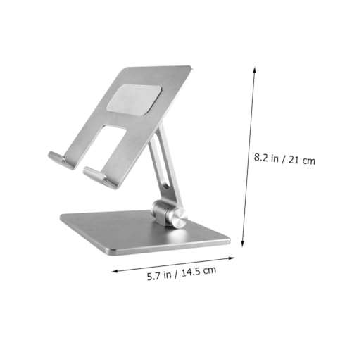 Base ajustable de aluminio para laptop, color plata miniatura 2