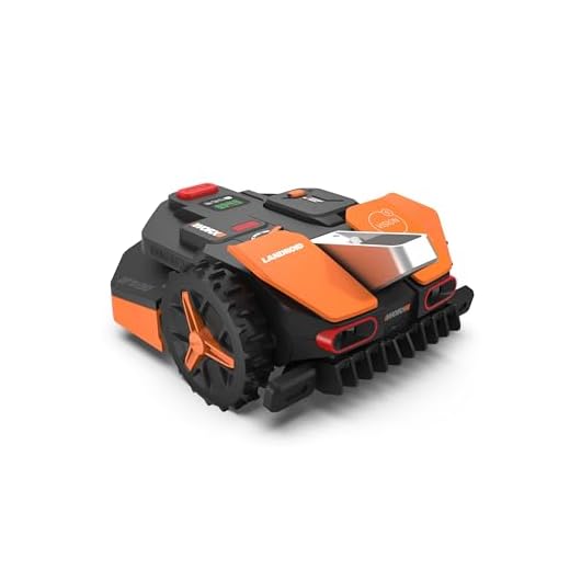WORX LANDROID Vision WR202E, Robot Tondeuse sans Fil périphérique 250 m² Surf.Max 350 m², Installation en 30 Min, Caméra 4K + IA Adaptative, évite Tous Les Obstacles, Coupe des Bordures, Multizone