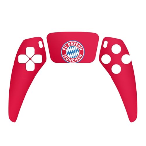DeinDesign Skin kompatibel mit Sony PlayStation 5 Controller PS5 Folie Sticker FC Bayern München FCB Logo