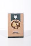BlueHenry Dehydrated Pear Fruit Garnish Slices - 3oz Bag - 25+ slices Made in USA - All Natural - Vegan, Gluten Free - For Cocktails, Baking, Snacks
