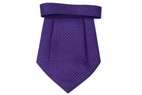 Image of formal cravat set for men with pocket square Men's Cravat Necktie, Self Design Microfiber Dark Multi color Free Size