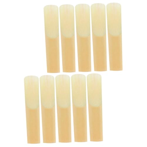 VANZACK 10pcs Soprano Sax Reeds for Beginners Durable and High Performance Replacement Accessories for Saxophone Players Premium Natural Material for Stable Tone and