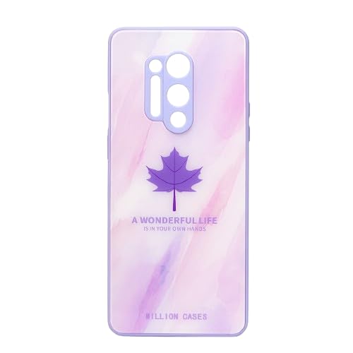 MILLION CASES® Back Cover Case for OnePlus 8 Pro Soft Flexible TPU Shockproof Protective Watercolor Mapple Leaf Glass Case(Purple) (B0CPJ25B6N) Amazon Price History, Amazon Price Tracker