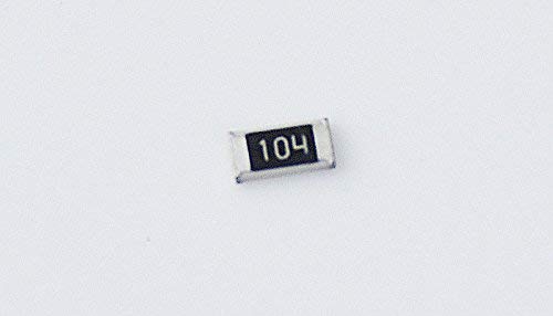 GURU ELECTRONICS Incredible Retail 100x Unit 100 K Ohm ( ) SMD 1206 Size Resistors (code : 104)