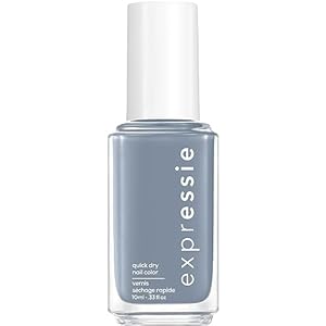 Essie expressie, Quick-Dry Nail Polish, 8-Free Vegan, Slate Blue, Air Dry, 0.33 fl oz