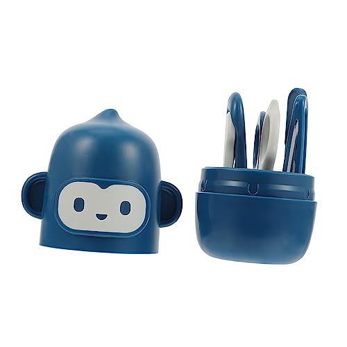 TOYANDONA 1 Juego De Cortaúñas Para Bebés Kit De Cortaúñas De Acero Inoxidable Abs Seguro Para Niños Y Niñas Tijeras Y Estuche De Almacenamiento