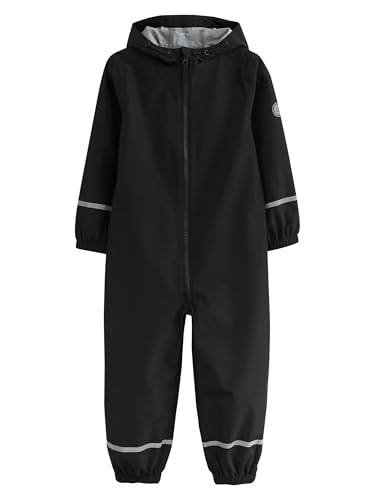 NEXT Fille Combinaison imperméable zippée à capuche Noir 12 Mois-18 Mois
