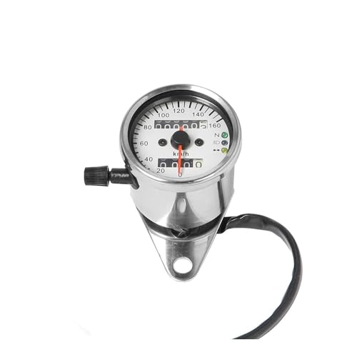 KNVBGG Speedometer Odometer Meter 12V Universal Dual Meter Motorcycle Odometer Meter Speedometer Odometer Motorcycle Speedometer Tachometer Gauge