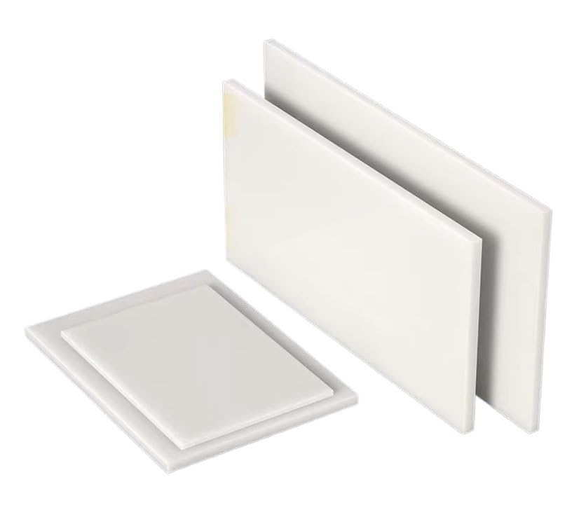 Feuille plastique ABS beige 200x200 mm ignifuge d'une épaisseur de 3mm pour impression 3D et usinage